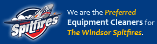 We are the Preferred Equipment Cleaners for The Windsor Spitfires.